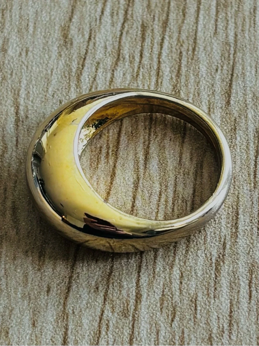 Modern Gold Dome Band Ring